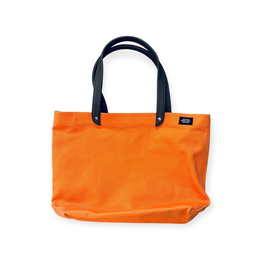 JACK SPADE ORANGE CANVAS TOTE BAG
